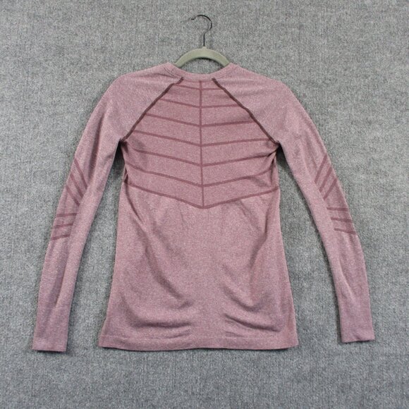 Oiselle Shirt Womens Small Pink Birds Of A Feather Running Long Sleeve Athletic - Picture 2 of 14
